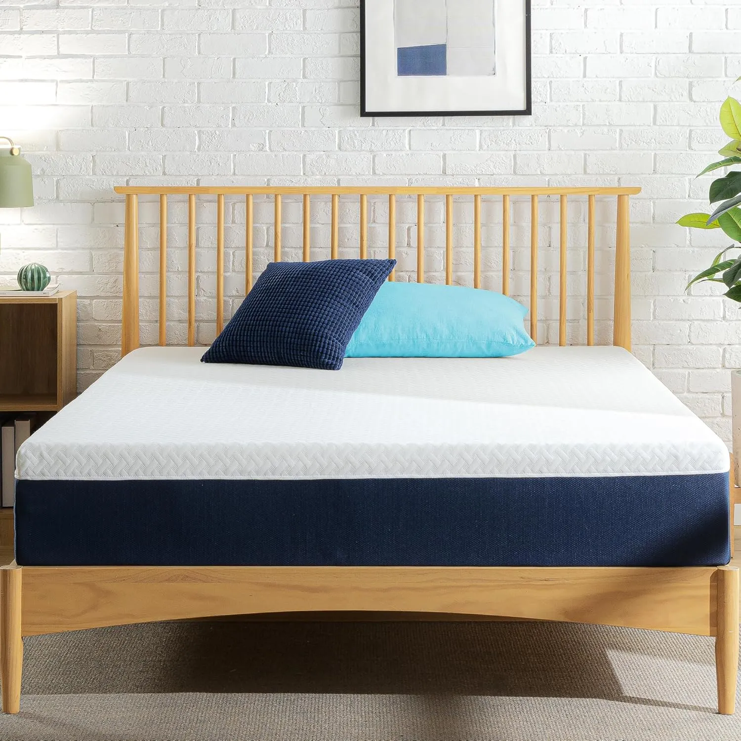 ZINUS 10 Inch Cooling Comfort Hybrid Mattress [New Version], Full, Fiberglass Free, Medium Firm Feel, Motion Isolation, Certified Safe Foams & Fabric, Mattress in A Box