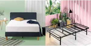 ZINUS 10 Inch Cooling Essential Foam Mattress and SmartBase Metal Mattress Foundation Set / Bed and Mattress Set / No Box Spring Needed / Mattress in a Box, Twin