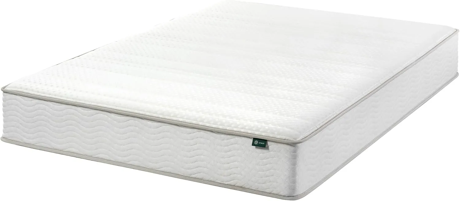 ZINUS 10 Inch Foam and Spring Hybrid Mattress [New Version], Full, Fiberglass Free, Medium Firmness, Durable Support, Certified Safe Foams & Fabric, Mattress in A Box