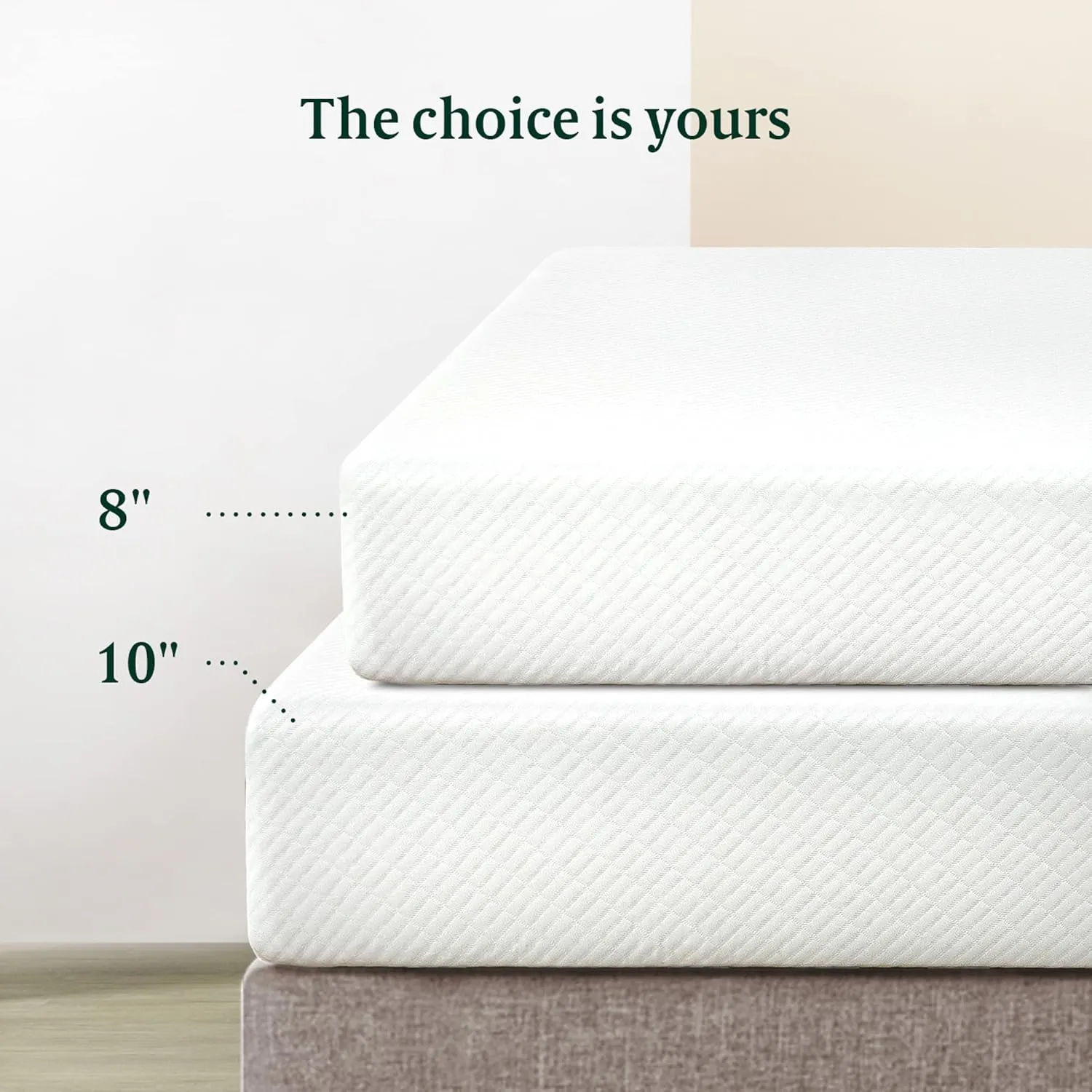 ZINUS 10 Inch Green Tea Arie Memory Foam Mattress, Queen, CertiPUR-US Certified, Mattress in A Box, Pressure Relieving, Made in USA