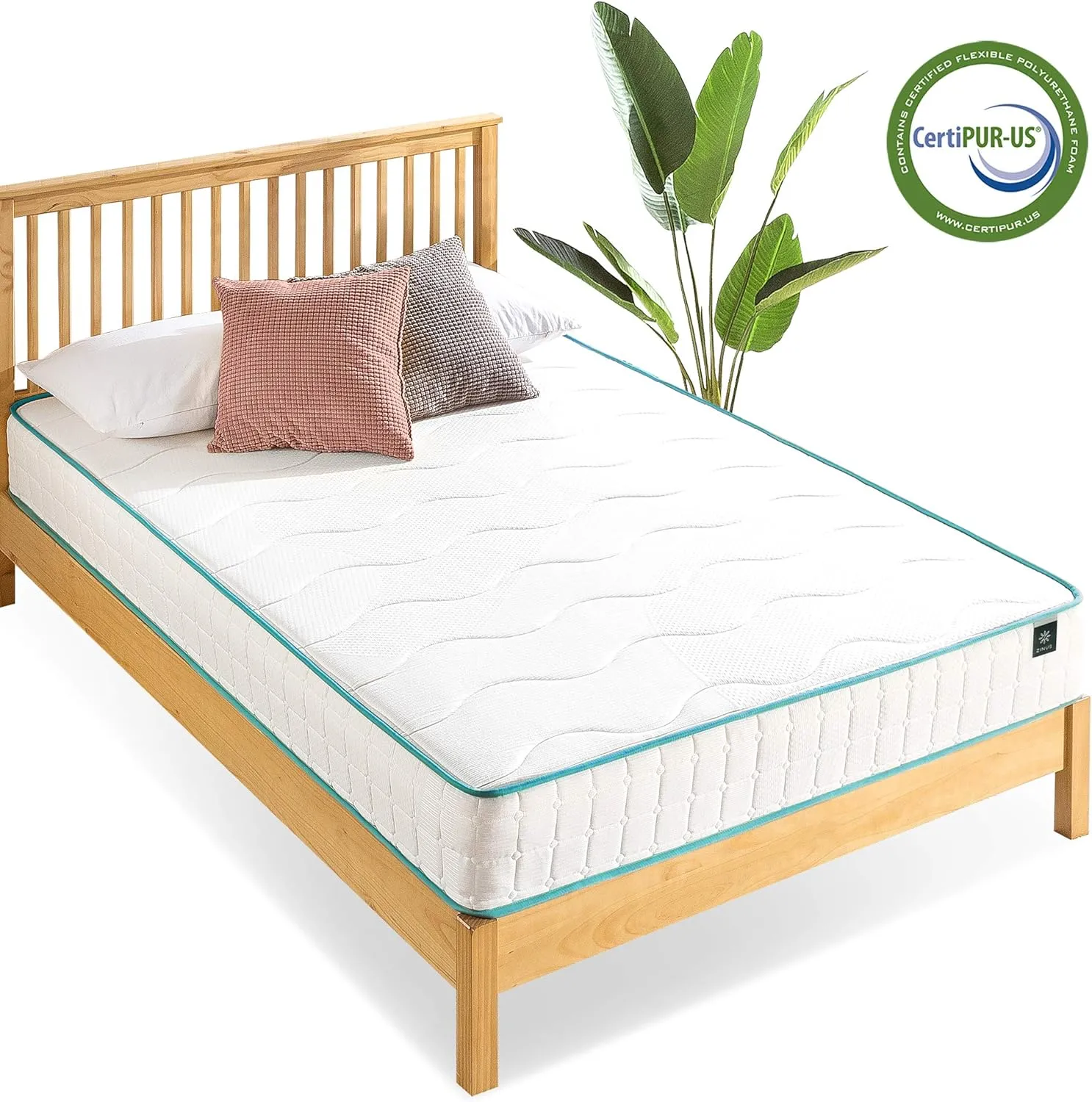 ZINUS 10 Inch Tight Top Spring Mattress, Full, Innerspring Mattress, CertiPUR-US Certified, Mattress in A Box