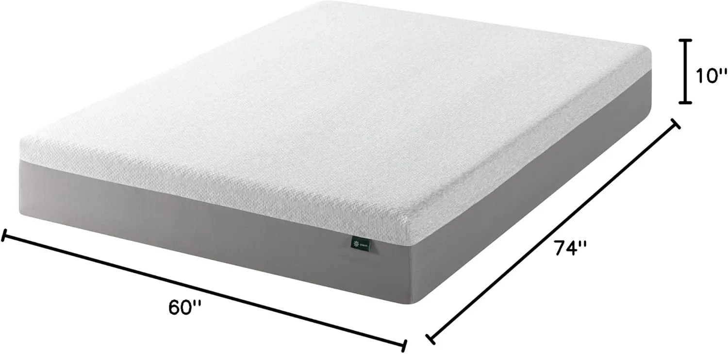 ZINUS 10 Inch Ultima RV Memory Foam Mattress [New Version], Short Queen, Fiberglass Free, Medium Firm Feel, Breathable Memory Foam, Certified Safe Foams & Fabric, Mattress in A Box