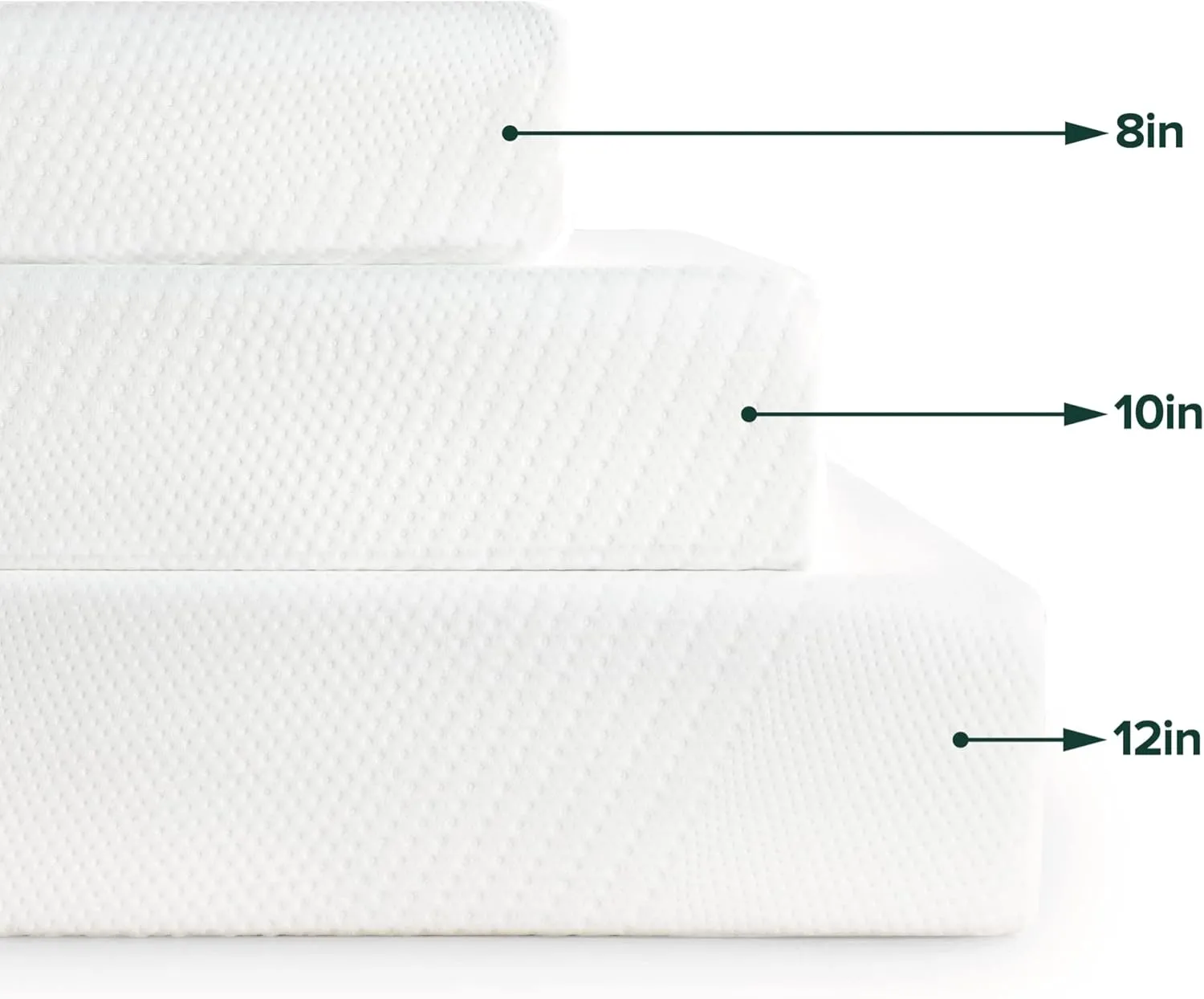 ZINUS 12 Inch Green Tea Essential Memory Foam Mattress, Queen, Mattress in A Box, Affordable Mattress, CertiPUR-US Certified