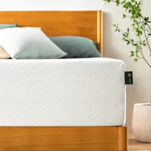 ZINUS 12 Inch Green Tea Memory Foam Mattress [New Version], Fiberglass free, Medium Firm Feel, Zoned Pressure Relief, Certified Safe Foams & Fabric, Bed-In-A-Box, Queen