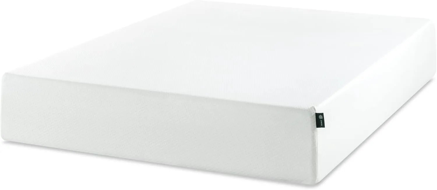 ZINUS 12 Inch Green Tea Memory Foam Mattress [New Version], Fiberglass free, Medium Firm Feel, Zoned Pressure Relief, Certified Safe Foams & Fabric, Bed-In-A-Box, Queen