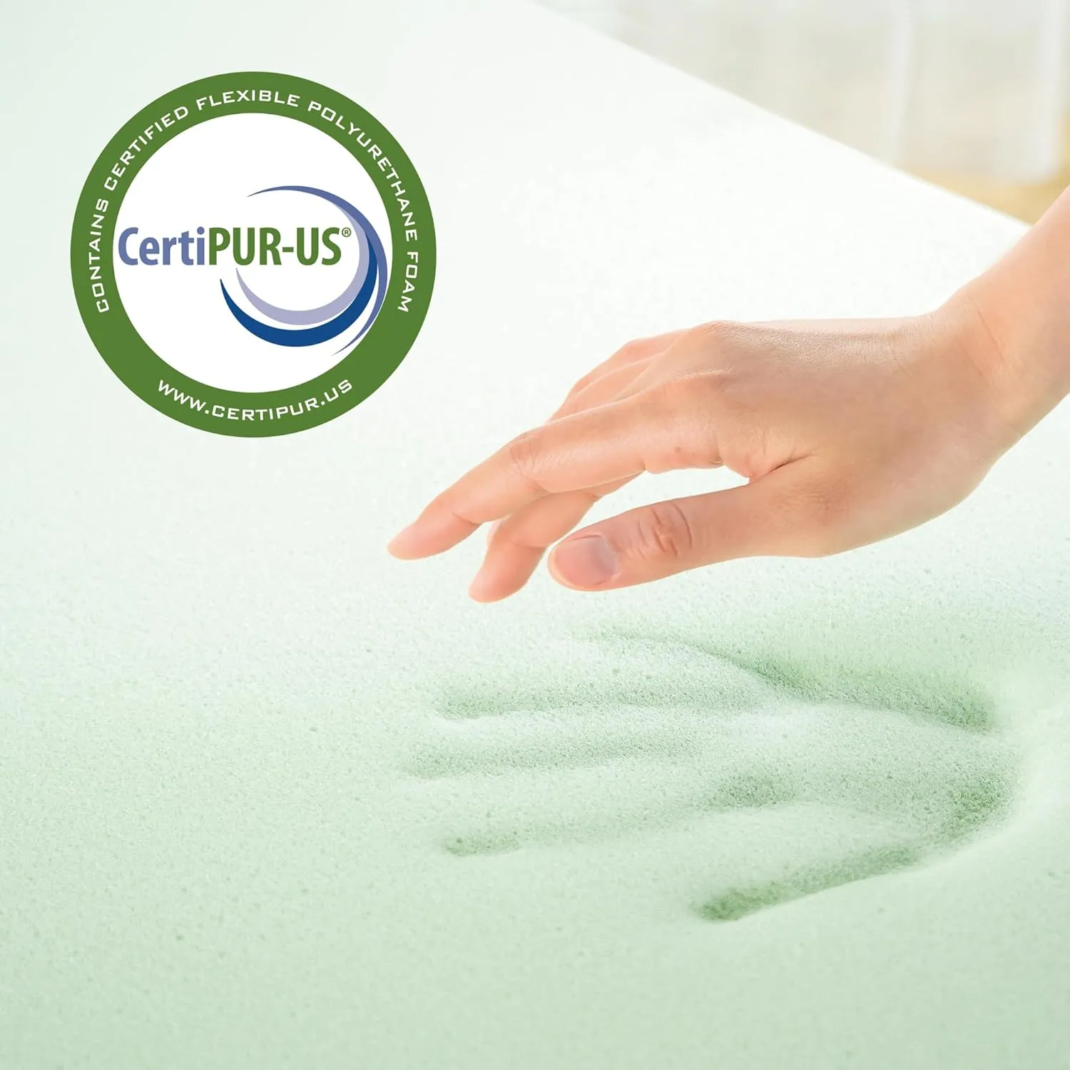 ZINUS 3 Inch Green Tea Memory Foam Mattress Topper, Smaller, More Convenient WonderBox Packaging, Pressure-Relieving Layers, CertiPUR-US Certified, Full