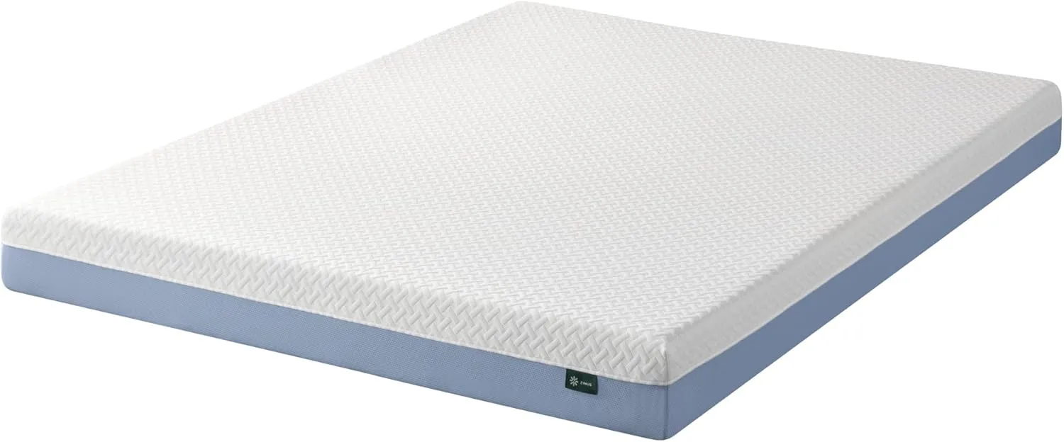 ZINUS 6 Inch Cooling Essential Memory Foam Mattress [New Version], Full, Fiberglass Free, Medium Feel, Cooling Airflow Memory Foam, Certified Safe Foams & Fabric, Mattress in A Box