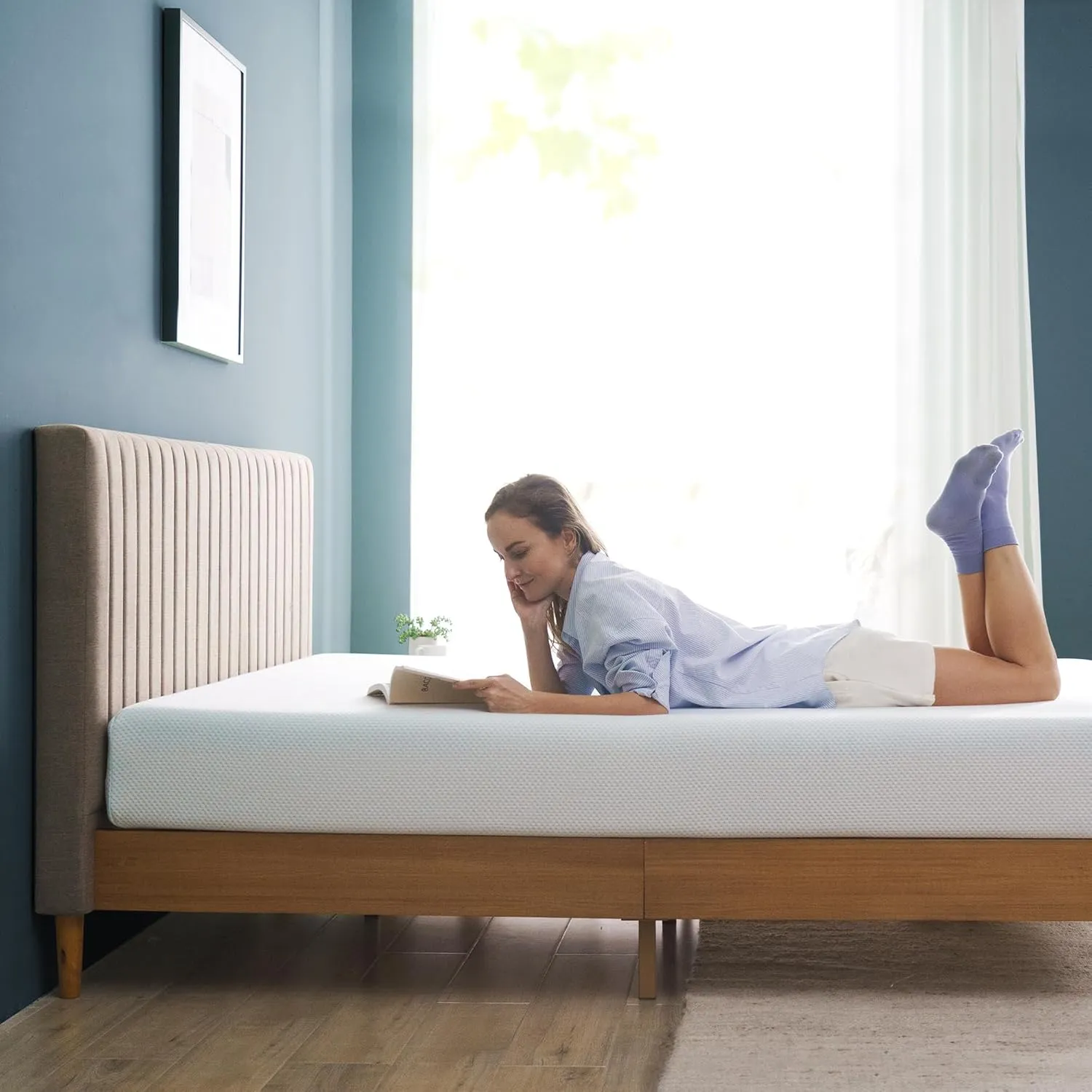ZINUS 6 Inch Green Tea Cooling Memory Foam Mattress [New Version], Twin, Fiberglass Free, Medium Firmness, Cooling Gel Foam, Certified Safe Foams & Fabric, Mattress in A Box