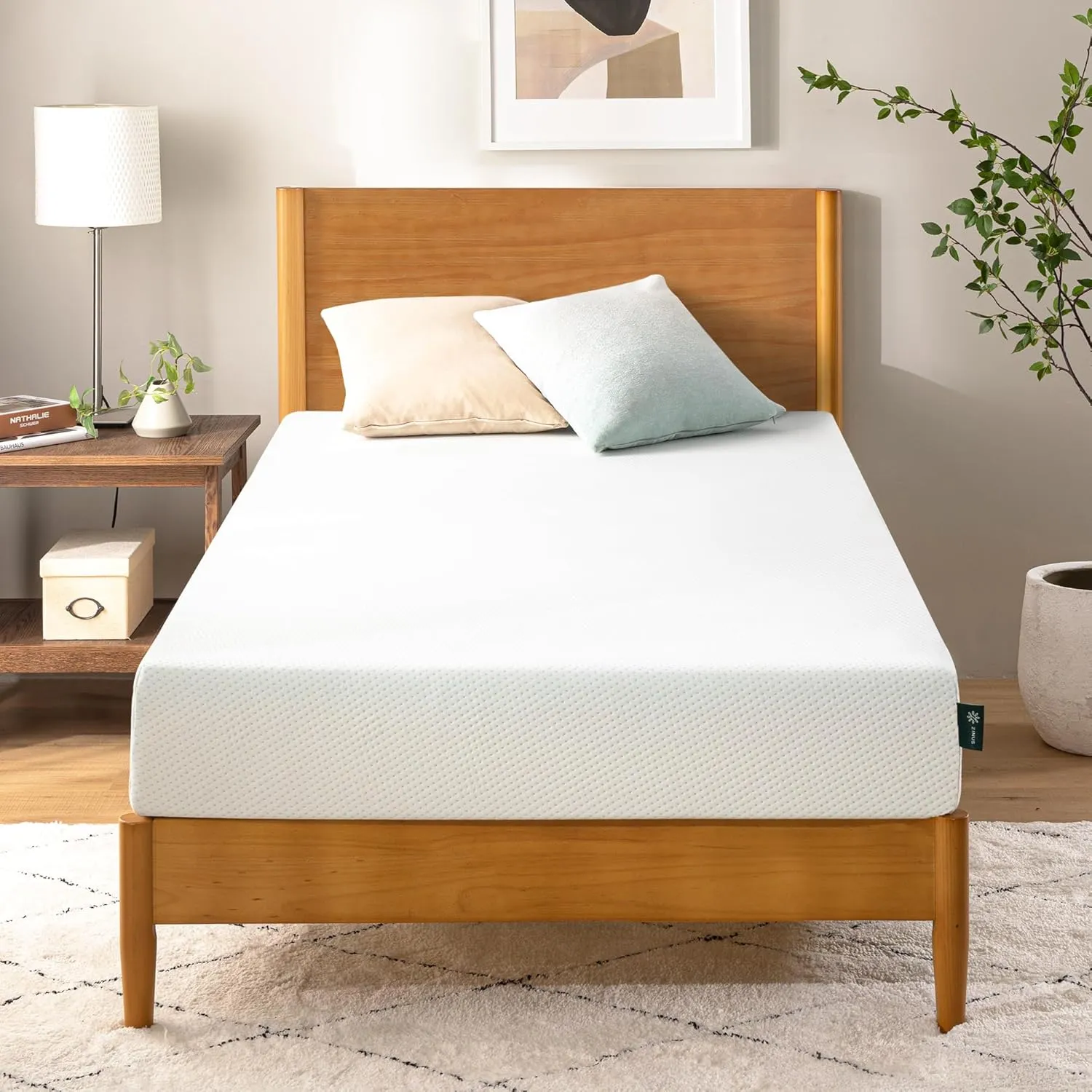 ZINUS 6 Inch Green Tea Memory Foam Mattress, 75” x 30” (Slim Fit), Trundle & Bunk Bed, Day Bed, RV Compatible, Medium Firm, Pressure Relief, Fiberglass Free, CertiPUR-US Certified, Mattress in a Box