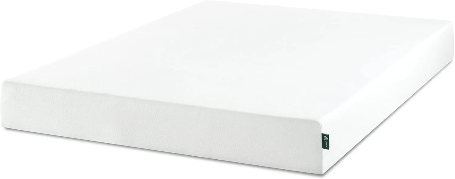 ZINUS 8 Inch Green Tea Memory Foam Mattress [New Version], Twin, Fiberglass free, Medium Firm Feel, Zoned Pressure Relief, Certified Safe Foams & Fabric, Mattress in A Box