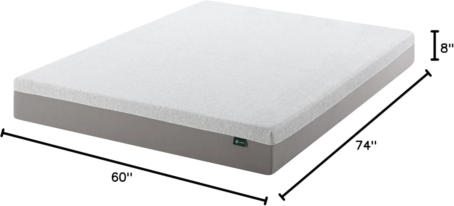 ZINUS 8 Inch Ultima RV Memory Foam Mattress [New Version], Short Queen, Fiberglass Free, Medium Firm Feel, Breathable Memory Foam, Certified Safe Foams & Fabric, Mattress in A Box